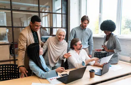 IT experts at a digital marketing agency in Houston