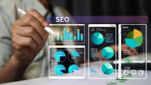 Austin SEO agency team reviewing local search rankings and digital marketing strategy for business growth