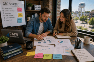 Conroe SEO Company consulting with local business owners on SEO strategy, technical optimization, and long-term organic growth